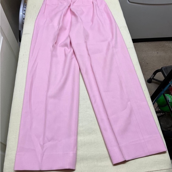 St. John size 10 pink Wool Blend Crepe Pant - Picture 3 of 9